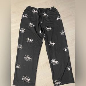 Asos sweatpants size medium, baggy black and white